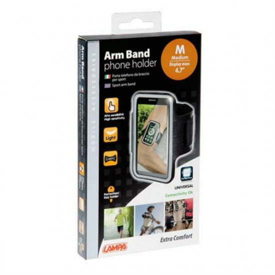 Lampa ΘΗΚΗ ΚΙΝΗΤΟΥ ΧΕΙΡΟΣ ARM BAND ΜΑΥΡΟ ΕΛΑΣΤΙΚΟ (M) (ΖΩΝΗ ΧΕΡΙΟΥ)