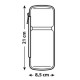 Lampa ΘΗΚΗ ΠΟΔΗΛΑΤΟΥ ΓΙΑ ΠΟΤΗΡΟΘΗΚΗ SMART CASE ΑΔΙΑΒΡΟΧΗ 8,5x21x7cm