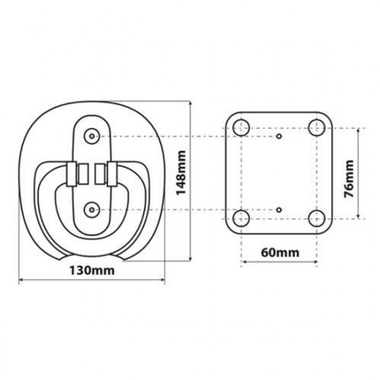 Lampa ΒΑΣΗ ΔΑΠΕΔΟΥ ΓΙΑ ΚΛΕΔΑΡΙΕΣ ΜΟΤΟ SHIELD 4 UNIVERSAL