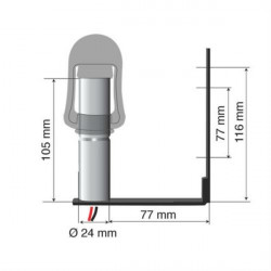 Lampa Βάση Στήριξης Φάρου FIX-4 77mm