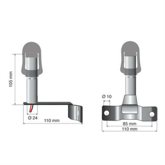 Lampa Βάση Στήριξης Φάρου FIX-7 85mm