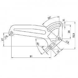 Lampa ΒΑΣΗ ΣΤΗΡΙΞΗΣ ΓΙΑ ΠΛΑΙΣΙΟ ΠΙΝΑΚΙΔΑΣ MINARELLI (55.9 x 81 mm)
