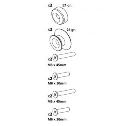 Lampa ΒΙΔΕΣ ΣΤΗΡΙΞΗΣ ΠΕΤΑΛΟΥ 6/8mm ΧΡΥΣΟ