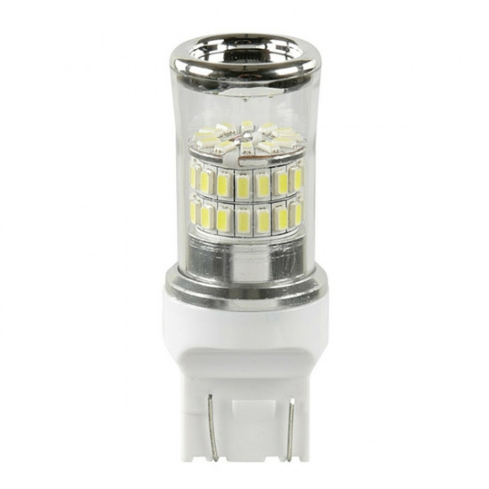 Lampa W21/5W 12V MEGA-LED48 6.500K 370LM W3x16q ΔΙΑΘΛΑΣΗΣ (ΚΑΡΦΩΤΟ-ΔΙΠΛΗΣ ΠΟΛΙΚΟΤΗΤΑΣ) BLISTER 1ΤΕΜ.