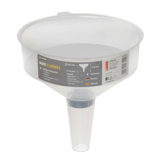 Lampa ΧΩΝΙ ΜΕ ΦΙΛΤΡΟ MAXI FUNNEL ΓΙΑ ΛΑΔΙ ΚΙΝΗΤΗΡΑ ΔΙΑΜΕΤΡΟΥ 185mm ΥΨΟΥΣ 210 - ΔΙΑΜΕΤΡΟΥ ΣΤΟΜΙΟΥ 25mm