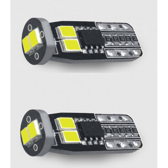 Λαμπάκια LED CAN BUS ΑΚΑΛΥΚΑ Τ10 6K,10w,για πόρτα, ζευγάρι 07.710 PHONOCAR