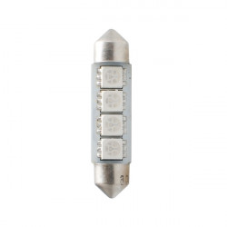 ΛΑΜΠΑΚΙΑ ΠΛΑΦΟΝΙΕΡΑΣ C5W/C10W 12V 0,96W SV8,5 41mm CAN-BUS LED 4xSMD5050 PREMIUM ΜΠΛΕ BLISTER 2ΤΕΜ.