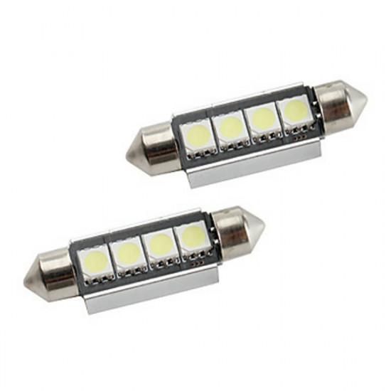 LED CAN BUS 10x39mm με 4HP SMD ΠΛΑΦΟΝΙΕΡΑΣ - ΠΙΝΑΚΙΔΑΣ LED CB26A 10x39