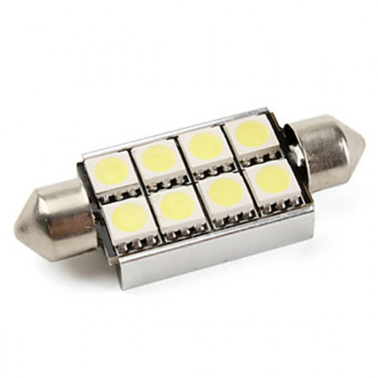 LED CANBUS ΠΛΑΦΟΝΙΕΡΑΣ - ΠΙΝΑΚΙΔΑΣ 10χ42mm με 8HP SMD LED CB27B 10x42