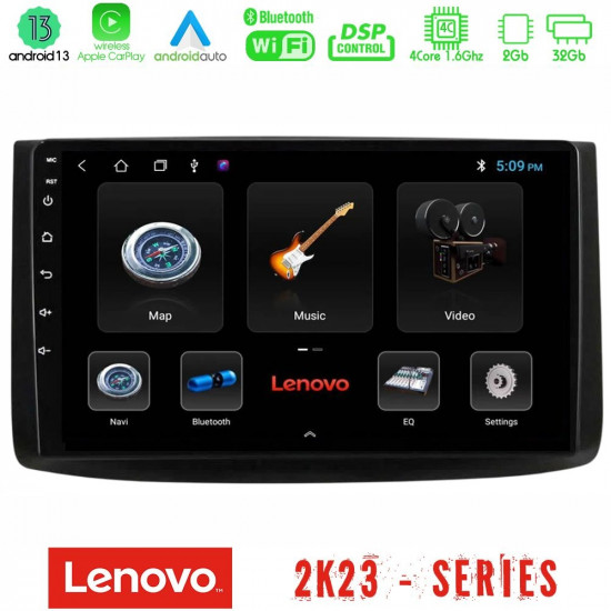 Lenovo Car Pad Chevrolet Aveo 2006-2010 4Core Android 13 2+32GB Navigation Multimedia Tablet 9