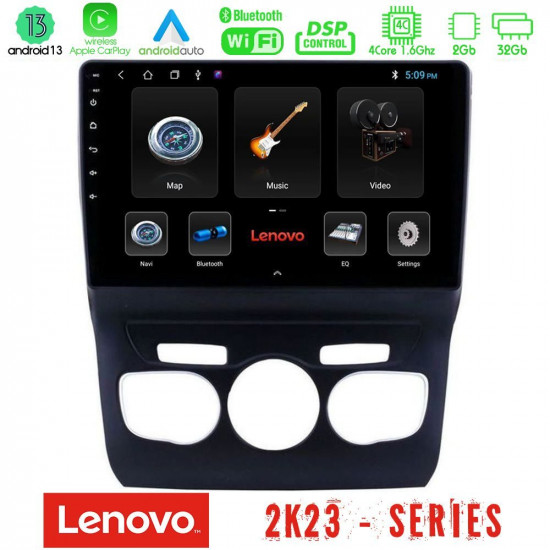 Lenovo Car Pad Citroen C4L 4Core Android 13 2+32GB Navigation Multimedia Tablet 10