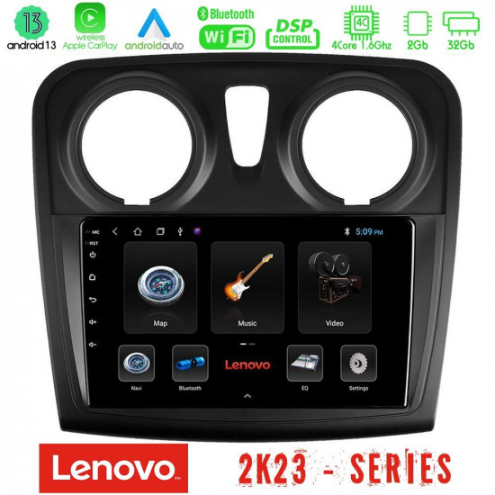 Lenovo Car Pad Dacia Dokker 2014-2021 4Core Android 13 2+32GB Navigation Multimedia Tablet 9 Lenovo Car Pad Dacia Dokker 2014-2021 4Core Android 13 2+32GB Navigation Multimedia Tablet 9