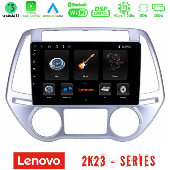 Lenovo Car Pad Hyundai i20 2012-2014 Auto A/C 4Core Android 13 2+32GB Navigation Multimedia Tablet 9 Lenovo Car Pad Hyundai i20 2012-2014 Auto A/C 4Core Android 13 2+32GB Navigation Multimedia Tablet 9