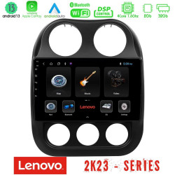 Lenovo Car Pad Jeep Compass 2010-2016 4Core Android 13 2+32GB Navigation Multimedia Tablet 10