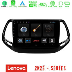 Lenovo Car Pad Jeep Compass 2017-gt; 4Core Android 13 2+32GB Navigation Multimedia Tablet 10