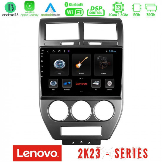 Lenovo Car Pad Jeep Compass/Patriot 2007-2009 4Core Android 13 2+32GB Navigation Multimedia Tablet 10 Lenovo Car Pad Jeep Compass/Patriot 2007-2009 4Core Android 13 2+32GB Navigation Multimedia Tablet 10