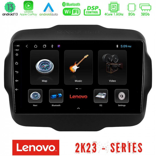 Lenovo Car Pad Jeep Renegade 2015-2019 4Core Android 13 2+32GB Navigation Multimedia Tablet 9 Lenovo Car Pad Jeep Renegade 2015-2019 4Core Android 13 2+32GB Navigation Multimedia Tablet 9