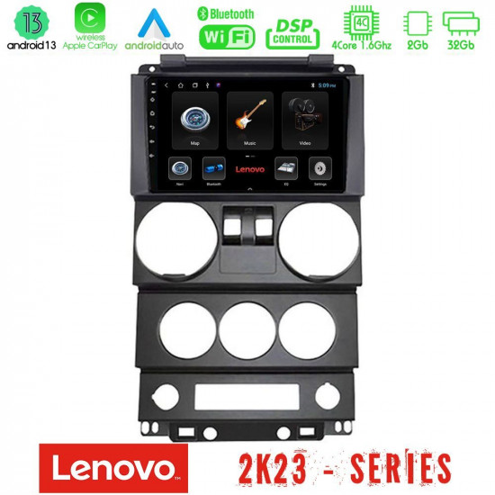 Lenovo Car Pad Jeep Wrangler 2Door 2008-2010 4Core Android 13 2+32GB Navigation Multimedia Tablet 9 Lenovo Car Pad Jeep Wrangler 2Door 2008-2010 4Core Android 13 2+32GB Navigation Multimedia Tablet 9