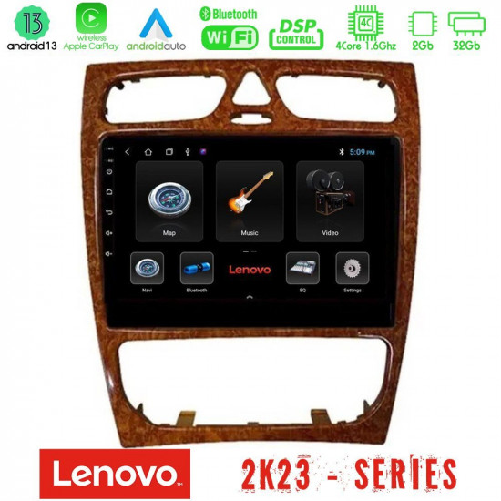 Lenovo Car Pad Mercedes C Class (W203) 4Core Android 13 2+32GB Navigation Multimedia 9 (Wooden Style) Lenovo Car Pad Mercedes C Class (W203) 4Core Android 13 2+32GB Navigation Multimedia 9 (Wooden Style)