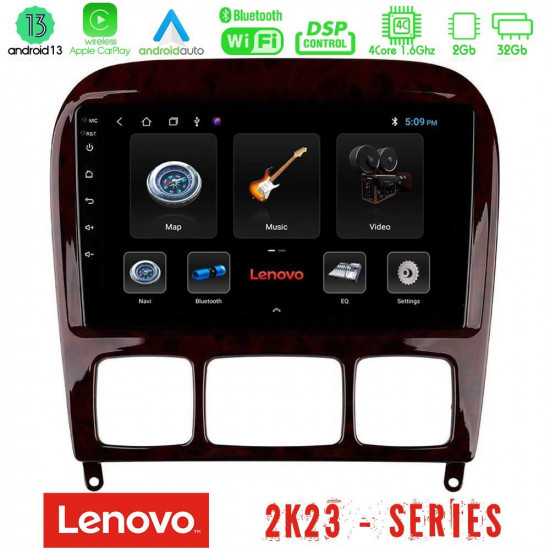 Lenovo Car Pad Mercedes S Class 1999-2004 (W220) 4Core Android 13 2+32GB Navigation Multimedia Tablet 9 Lenovo Car Pad Mercedes S Class 1999-2004 (W220) 4Core Android 13 2+32GB Navigation Multimedia Tablet 9