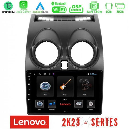Lenovo Car Pad Nissan Qashqai J10 4Core Android 13 2+32GB Navigation Multimedia Tablet 9 Lenovo Car Pad Nissan Qashqai J10 4Core Android 13 2+32GB Navigation Multimedia Tablet 9