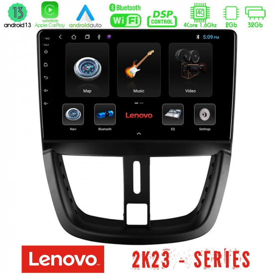 Lenovo Car Pad Peugeot 207 4Core Android 13 2+32GB Navigation Multimedia Tablet 9 Lenovo Car Pad Peugeot 207 4Core Android 13 2+32GB Navigation Multimedia Tablet 9