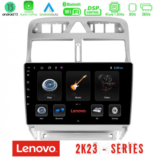 Lenovo Car Pad Peugeot 307 2002-2008 4Core Android 13 2+32GB Navigation Multimedia Tablet 9 Lenovo Car Pad Peugeot 307 2002-2008 4Core Android 13 2+32GB Navigation Multimedia Tablet 9
