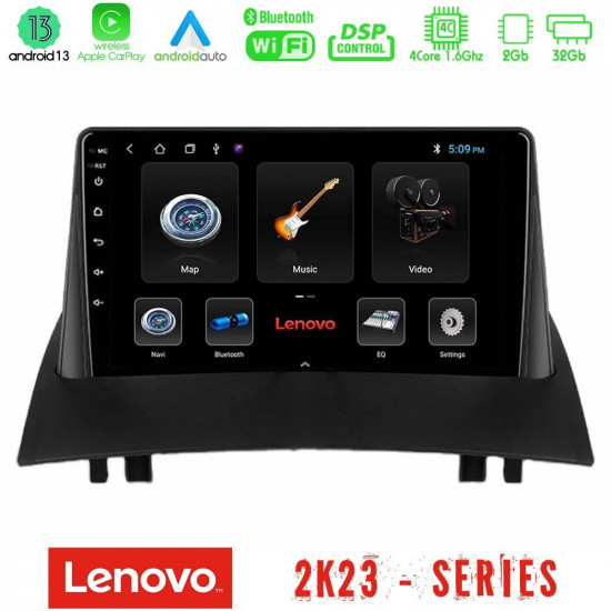 Lenovo Car Pad Renault Megane 2 2002-2008 4Core Android 13 2+32GB Navigation Multimedia Tablet 9 Lenovo Car Pad Renault Megane 2 2002-2008 4Core Android 13 2+32GB Navigation Multimedia Tablet 9