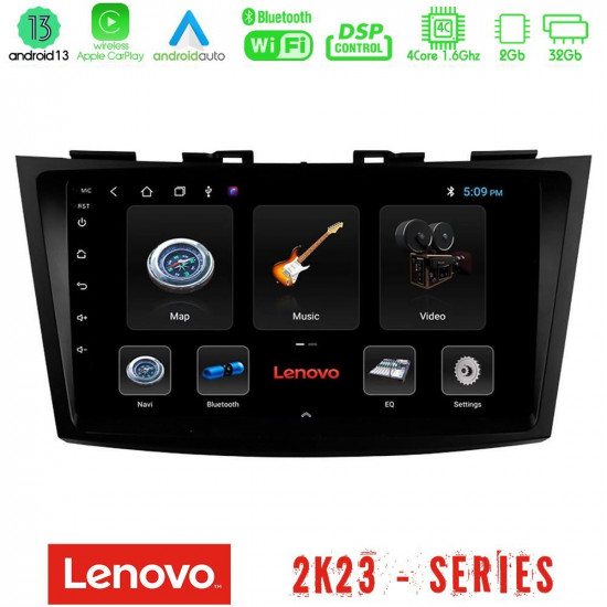 Lenovo Car Pad Suzuki Swift 2011-2016 4Core Android 13 2+32GB Navigation Multimedia Tablet 9 Lenovo Car Pad Suzuki Swift 2011-2016 4Core Android 13 2+32GB Navigation Multimedia Tablet 9