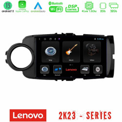 Lenovo Car Pad Toyota Yaris 4Core Android 13 2+32GB Navigation Multimedia Tablet 9 (Μαύρο χρώμα)
