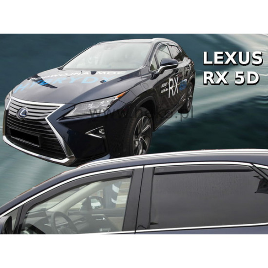 LEXUS RX 5D 2016+ ΣΕΤ ΑΝΕΜΟΘΡΑΥΣΤΕΣ ΑΥΤΟΚΙΝΗΤΟΥ ΑΠΟ ΕΥΚΑΜΠΤΟ ΦΙΜΕ ΠΛΑΣΤΙΚΟ HEKO - 4 ΤΕΜ