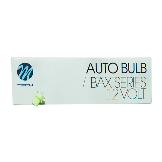 M-Tech BAX 12V B8,5d 2W GREEN STANDARD ΑΛΟΓΟΝΟΥ ΚΟΥΤΙ 10ΤΕΜ.