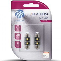 M-Tech C5W SV8.5 CANBUS 12V 3,2W 420lm 41mm 2xHP LED OSRAM OPTO ΛΕΥΚΟ BLISTER 2ΤΕΜ.