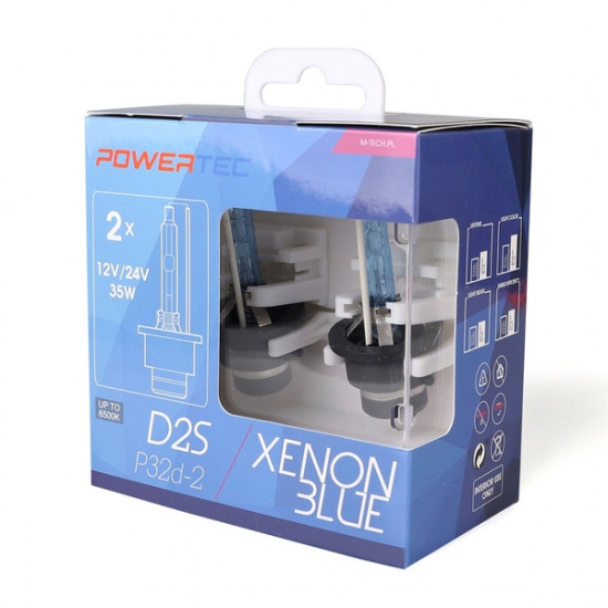 M-Tech D2S 12V 35W P32d-2 6.500K POWERTEC XENON BLUE 2ΤΕΜ. M-TECH
