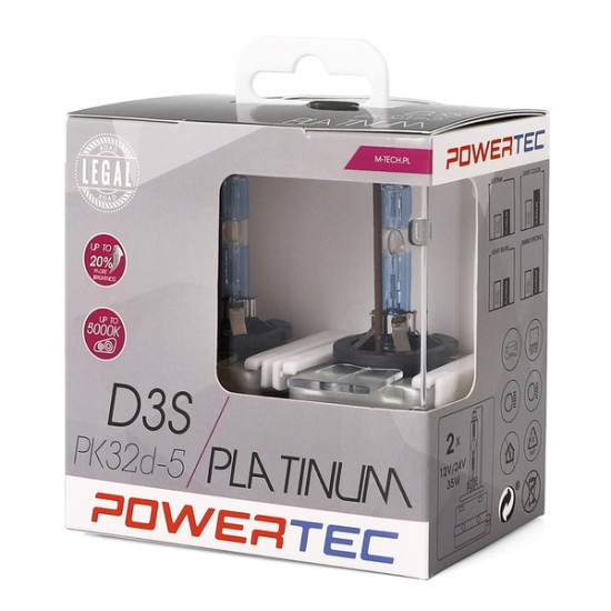 M-Tech D3S 12V 35W P32d-5 5.000K POWERTEC PLATINUM 2ΤΕΜ. M-TECH