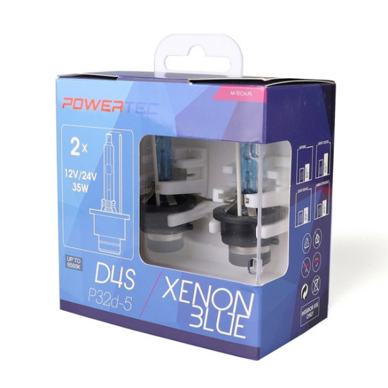 M-Tech D4S 12V 35W P32d-5 6.500K POWERTEC XENON BLUE 2ΤΕΜ. M-TECH