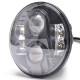 M-Tech ΦΑΝΑΡΙ ΣΤΡΟΓΓΥΛΟ 7 ΙΝΤΣΩΝ ME 8LED CREE (XML-10W) 9-36V 6000-6500K ΜΑΥΡΟ