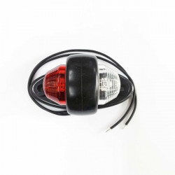 M-Tech ΦΩΣ ΟΓΚΟΥ LD465 12/24V 2LED ΚΟΚΚΙΝΟ/ ΛΕΥΚΟ (ΔΙΠΛΗΣ ΟΨΗΣ) ΣΤΡΟΓΥΛΛΟ 1ΤΕΜ.