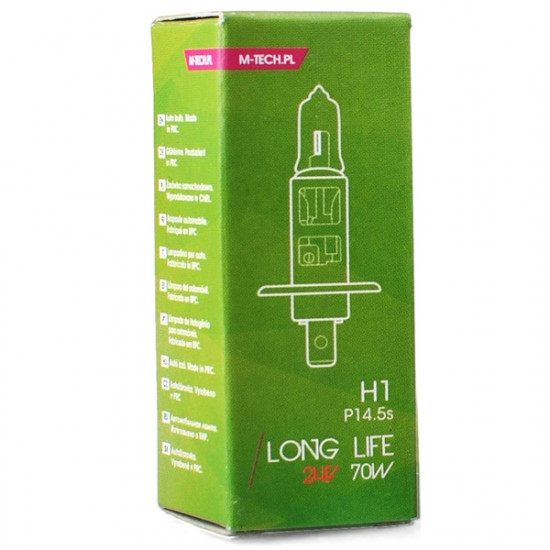 M-Tech H1 24V 70W P14,5s POWERTEC LONG LIFE ΑΛΟΓΟΝΟΥ 1ΤΕΜ. ΚΟΥΤΙ M-TECH