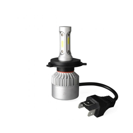 M-Tech H4 9>32V P43t 6.500K 10.000lm 4x10W COB LED EPISTAR 1021 C6 KIT ΜΕ ΑΝΕΜΙΣΤΗΡΑΚΙ (2 ΤΕΜ.)