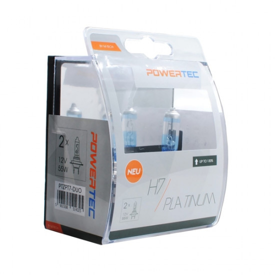 M-Tech H7 12V 55W 3.250K +130- PX26d POWERTECK PLATINIUM 2ΤΕΜ. M-TECH