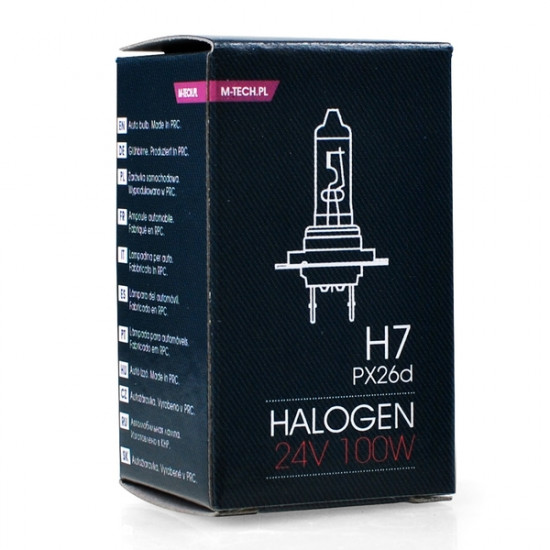 M-Tech H7 24V 100W PX26d STANDARD ΑΛΟΓΟΝΟΥ ΚΟΥΤΙ 1ΤΕΜ. M-TECH