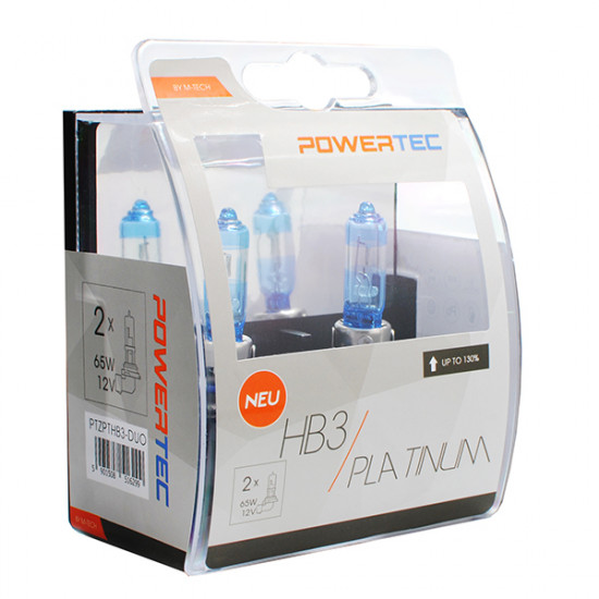 M-Tech HB3 12V 65W 3.250K +130- P20d POWERTECK PLATINIUM 2ΤΕΜ. M-TECH