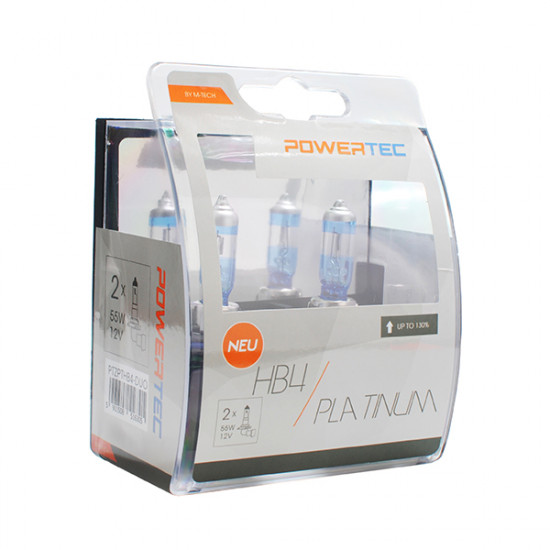 M-Tech HB4 12V 55W 3.250K +130- P22d POWERTECK PLATINIUM 2ΤΕΜ. M-TECH