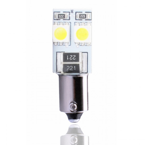 M-Tech Λάμπα Ba9s 4xSMD 5050 CAN-BUS 12V Λευκή 2τεμ