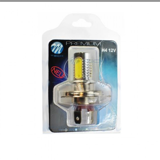 M-Tech Λάμπα Η4 LED 4x1,5W HP 6W 12V Λευκή 1τεμ