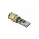 M-Tech Λάμπα W5W 5xSMD 5050 με CAN-BUS 12V Λευκή 2τεμ.