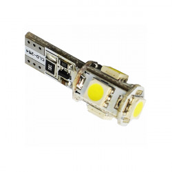 M-Tech Λάμπα W5W 5xSMD 5050 με CAN-BUS 12V Λευκή 2τεμ.