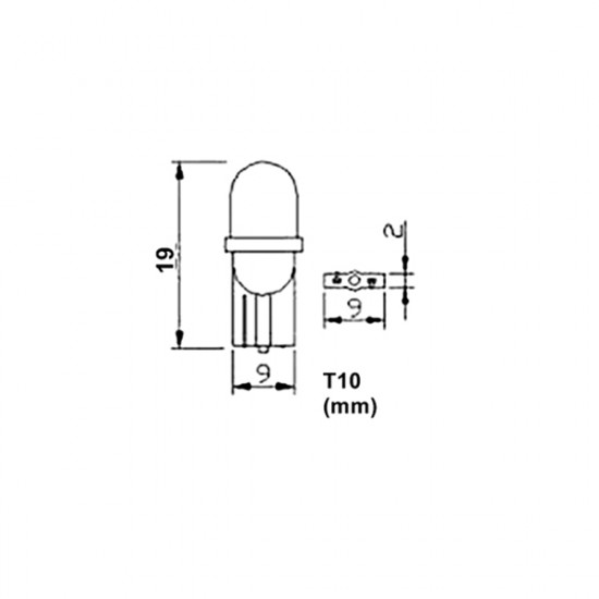 M-Tech Λαμπά W5W 8xSMD 3528 12V Λευκή 2τεμ
