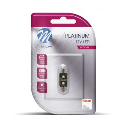 M-Tech ΛΑΜΠΑΚΙΑ ΠΛΑΦΟΝΙΕΡΑΣ C5W 12V SV8.5 3,2W 420lm 41mm 2xHP LED OSRAM ΛΕΥΚΟ BLISTER 1ΤΕΜ. M-TECH